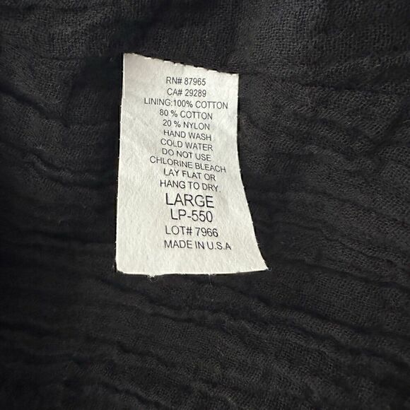 Elan Floral Lace Off the Shoulder Black Romantic Flare Sleeve Mini Dress Sz. L - Picture 9 of 10